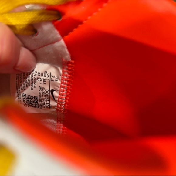 Nike High-Top Sneakers - White, Orange, and Yellow - Picture 6 of 7